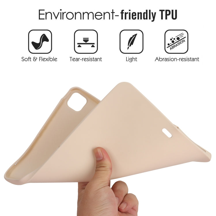 For iPad Air 13 2024 Oil Spray Skin-friendly TPU Tablet Case(Milk White) - iPad Air 13 2024 Cases by PMC Jewellery | Online Shopping South Africa | PMC Jewellery | Buy Now Pay Later Mobicred