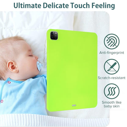 For iPad Air 13 2024 Oil Spray Skin-friendly TPU Tablet Case(Fluorescent Green) - iPad Air 13 2024 Cases by PMC Jewellery | Online Shopping South Africa | PMC Jewellery | Buy Now Pay Later Mobicred