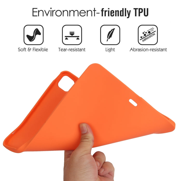 For iPad Pro 11 2024 Oil Spray Skin-friendly TPU Tablet Case(Orange) - iPad Pro 11 2024 Cases by PMC Jewellery | Online Shopping South Africa | PMC Jewellery | Buy Now Pay Later Mobicred