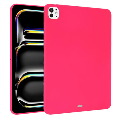 For iPad Pro 11 2024 Oil Spray Skin-friendly TPU Tablet Case(Rose Red) - iPad Pro 11 2024 Cases by PMC Jewellery | Online Shopping South Africa | PMC Jewellery | Buy Now Pay Later Mobicred