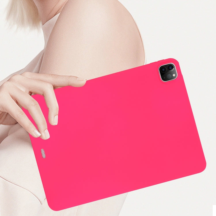 For iPad Pro 11 2024 Oil Spray Skin-friendly TPU Tablet Case(Rose Red) - free shipping - PMC TechLife - Order now!