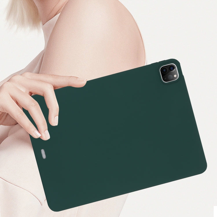 For iPad Pro 11 2024 Oil Spray Skin-friendly TPU Tablet Case(Deep Green) - iPad Pro 11 2024 Cases by PMC TechLife | Online Shopping South Africa | PMC TechLife | Buy Now Pay Later Mobicred