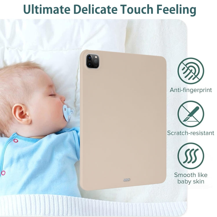 For iPad Pro 11 2024 Oil Spray Skin-friendly TPU Tablet Case(Milk White) - iPad Pro 11 2024 Cases by PMC TechLife | Online Shopping South Africa | PMC TechLife | Buy Now Pay Later Mobicred