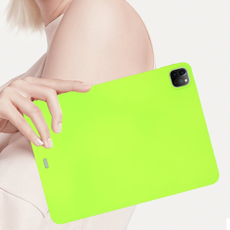 For iPad Pro 11 2024 Oil Spray Skin-friendly TPU Tablet Case(Fluorescent Green) - iPad Pro 11 2024 Cases by PMC TechLife | Online Shopping South Africa | PMC TechLife | Buy Now Pay Later Mobicred