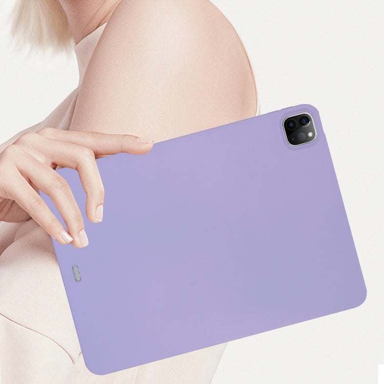 For iPad Pro 11 2024 Oil Spray Skin-friendly TPU Tablet Case(Purple) - iPad Pro 11 2024 Cases by PMC TechLife | Online Shopping South Africa | PMC TechLife | Buy Now Pay Later Mobicred