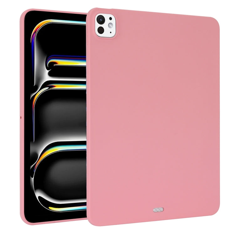 For iPad Pro 13 2024 Oil Spray Skin-friendly TPU Tablet Case(Pink) - iPad Pro 13 2024 Cases by PMC TechLife | Online Shopping South Africa | PMC TechLife | Buy Now Pay Later Mobicred