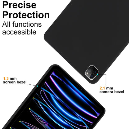 For iPad Pro 13 2024 Oil Spray Skin-friendly TPU Tablet Case(Black) - iPad Pro 13 2024 Cases by PMC Jewellery | Online Shopping South Africa | PMC Jewellery | Buy Now Pay Later Mobicred