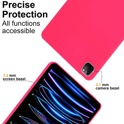 For iPad Pro 13 2024 Oil Spray Skin-friendly TPU Tablet Case(Rose Red) - iPad Pro 13 2024 Cases by PMC Jewellery | Online Shopping South Africa | PMC Jewellery | Buy Now Pay Later Mobicred