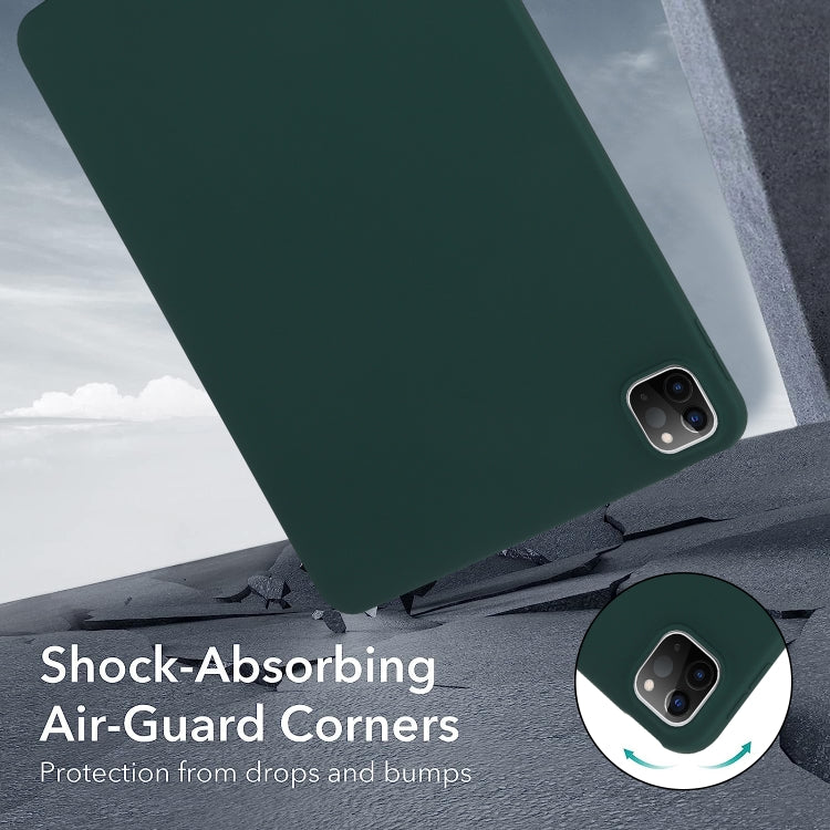 For iPad Pro 13 2024 Oil Spray Skin-friendly TPU Tablet Case(Deep Green) - iPad Pro 13 2024 Cases by PMC TechLife | Online Shopping South Africa | PMC TechLife | Buy Now Pay Later Mobicred