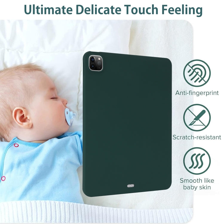 For iPad Pro 13 2024 Oil Spray Skin-friendly TPU Tablet Case(Deep Green) - iPad Pro 13 2024 Cases by PMC TechLife | Online Shopping South Africa | PMC TechLife | Buy Now Pay Later Mobicred