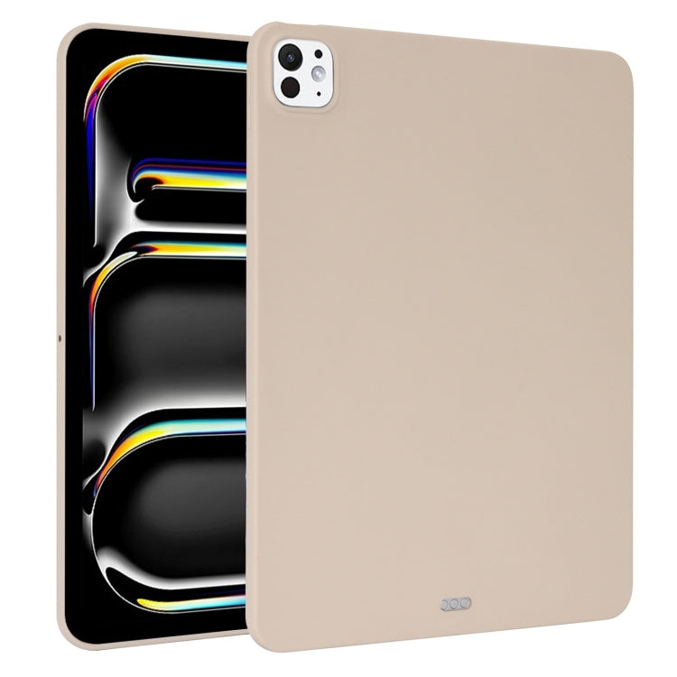 For iPad Pro 13 2024 Oil Spray Skin-friendly TPU Tablet Case(Milk White) - iPad Pro 13 2024 Cases by PMC Jewellery | Online Shopping South Africa | PMC Jewellery | Buy Now Pay Later Mobicred
