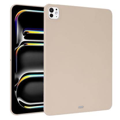 For iPad Pro 13 2024 Oil Spray Skin-friendly TPU Tablet Case(Milk White) - iPad Pro 13 2024 Cases by PMC Jewellery | Online Shopping South Africa | PMC Jewellery | Buy Now Pay Later Mobicred