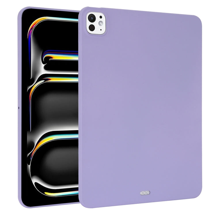 For iPad Pro 13 2024 Oil Spray Skin-friendly TPU Tablet Case(Purple) - iPad Pro 13 2024 Cases by PMC TechLife | Online Shopping South Africa | PMC TechLife | Buy Now Pay Later Mobicred