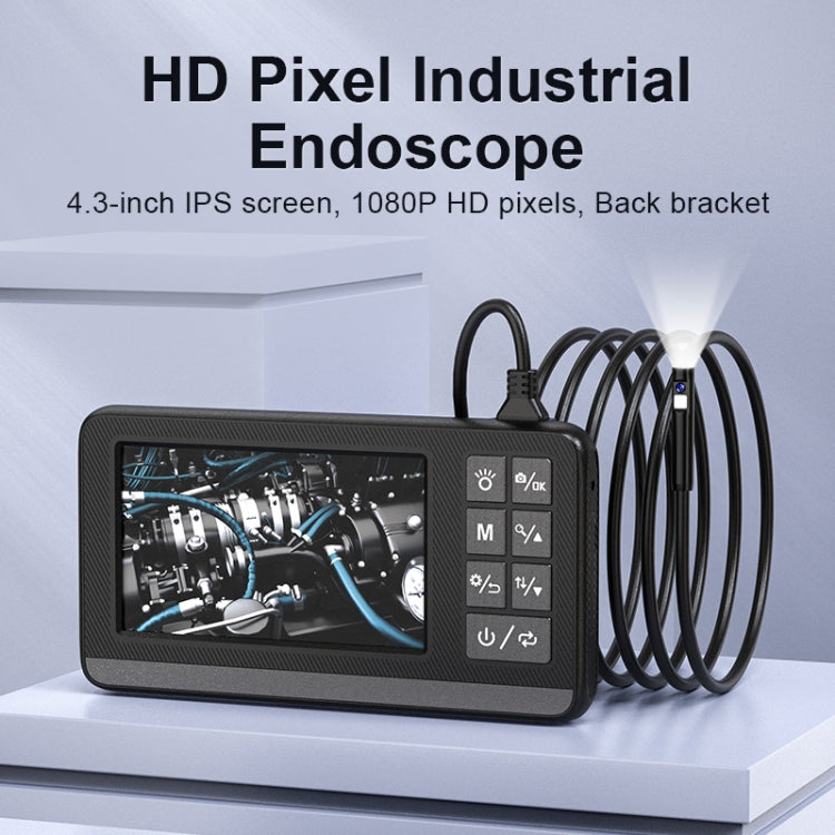 P005 8mm Dual Lenses Industrial Pipeline Endoscope with 4.3 inch HD Screen, Spec:5m Tube -  by PMC Jewellery | Online Shopping South Africa | PMC Jewellery | Buy Now Pay Later Mobicred