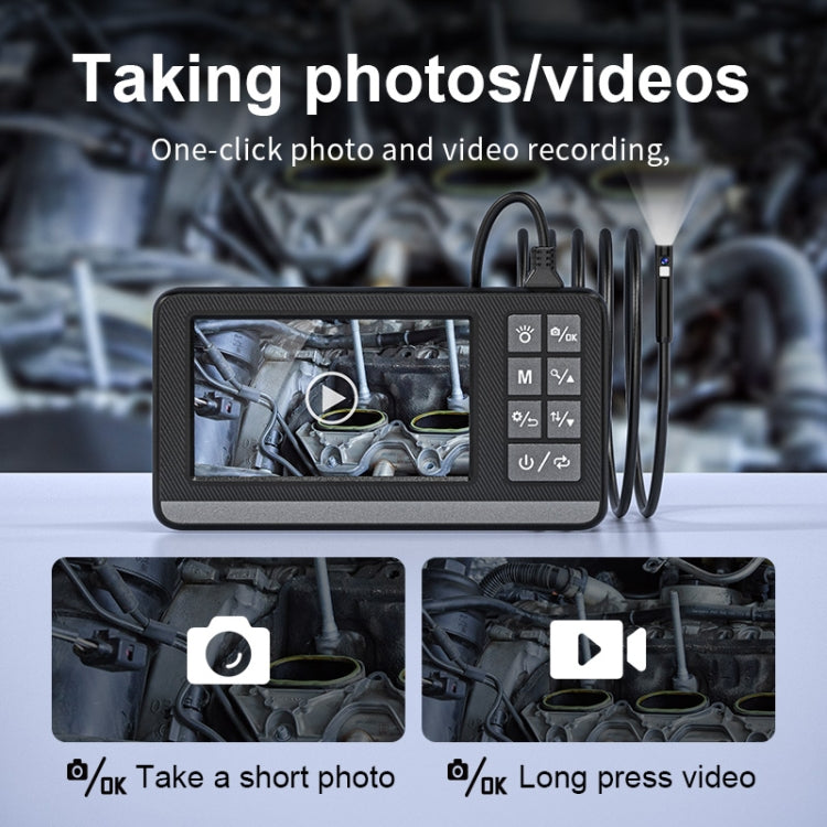 P005 8mm Dual Lenses Industrial Pipeline Endoscope with 4.3 inch HD Screen, Spec:5m Tube -  by PMC TechLife | Online Shopping South Africa | PMC TechLife | Buy Now Pay Later Mobicred