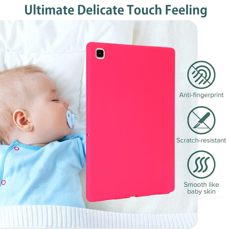 For Samsung Galaxy Tab S9 Oil Spray Skin-friendly TPU Tablet Case(Rose Red) - Galaxy Tab S9 Cases by PMC Jewellery | Online Shopping South Africa | PMC Jewellery | Buy Now Pay Later Mobicred