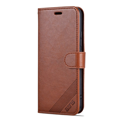 For Xiaomi 14 Pro AZNS Sheepskin Texture Flip Leather Phone Case(Brown) - 14 Pro Cases by AZNS | Online Shopping South Africa | PMC Jewellery | Buy Now Pay Later Mobicred