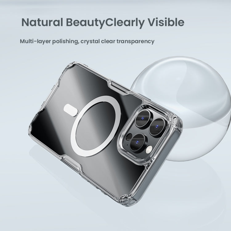 For iPhone 16 Pro NILLKIN Ultra Clear Magsafe PC + TPU Phone Case(Transparent) - iPhone 16 Pro Cases by NILLKIN | Online Shopping South Africa | PMC Jewellery | Buy Now Pay Later Mobicred