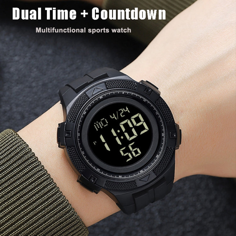 SKMEI 2078 Multifunctional Men 50M Waterproof Sports Fashion Digital Wrist Watch(Black Gold) - free shipping - PMC TechLife - Order now!
