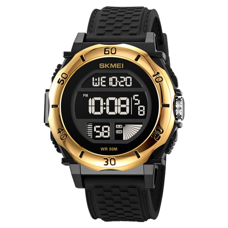 SKMEI 2099 Multifunctional Men Outdoor 50M Waterproof Luminous Digital Wrist Watch(Black Gold) - free shipping - PMC TechLife - Order now!