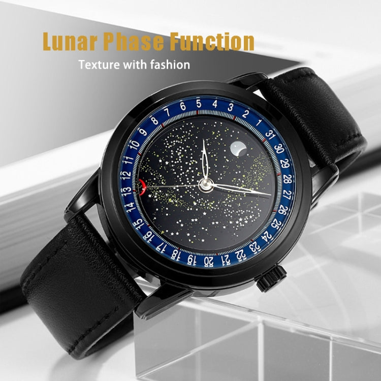 SKMEI 2116 Multifunctional Men 30M Waterproof Fashion Casual Quartz Watch(Black Leather) - free shipping - PMC TechLife - Order now!