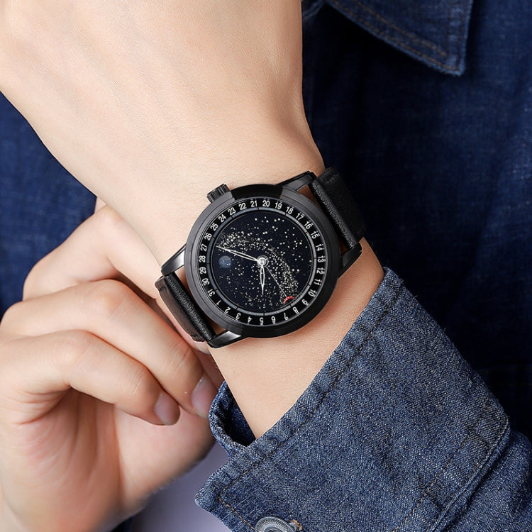 SKMEI 2116 Multifunctional Men 30M Waterproof Fashion Casual Quartz Watch(Blue Leather) - free shipping - PMC TechLife - Order now!
