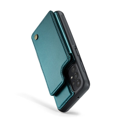 For Samsung Galaxy A13 4G CaseMe C22 Card Slots Holder RFID Anti-theft Phone Case(Blue Green) - Galaxy Phone Cases by CaseMe | Online Shopping South Africa | PMC Jewellery | Buy Now Pay Later Mobicred