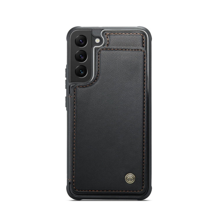 For Samsung Galaxy S21 5G CaseMe C22 Card Slots Holder RFID Anti-theft Phone Case(Black) - free shipping - PMC Jewellery - Order now!