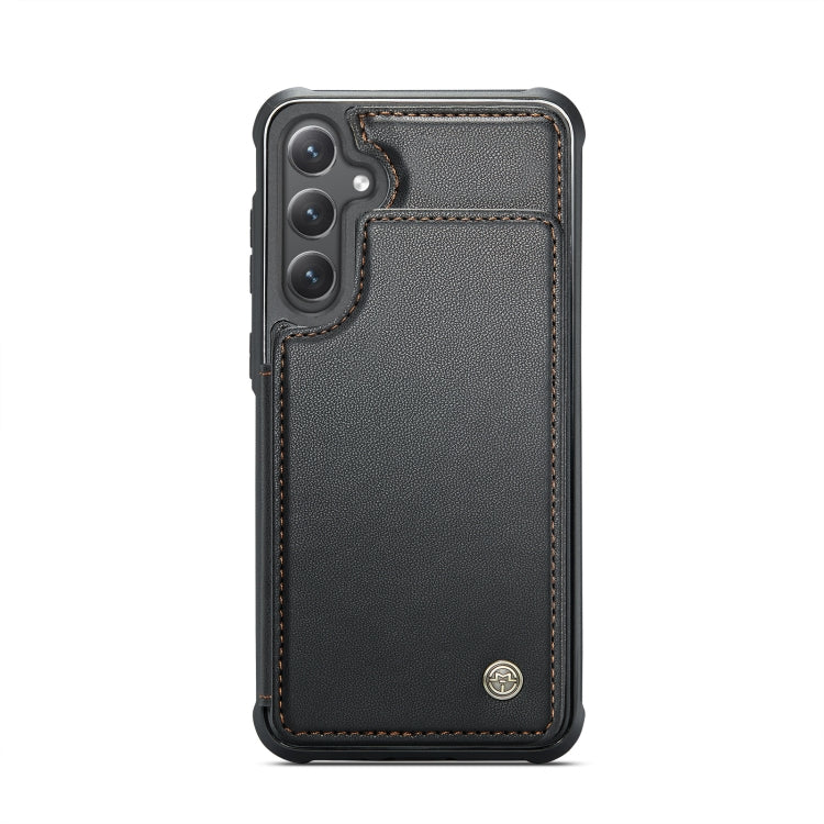 For Samsung Galaxy S23 FE 5G CaseMe C22 Card Slots Holder RFID Anti-theft Phone Case(Black) - free shipping - PMC Jewellery - Order now!