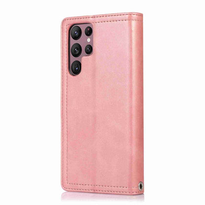 For Samsung Galaxy S24 Ultra 5G Wristband Card Slot Leather Phone Case(Rose Gold) - Galaxy S24 Ultra 5G Cases by PMC Jewellery | Online Shopping South Africa | PMC Jewellery | Buy Now Pay Later Mobicred