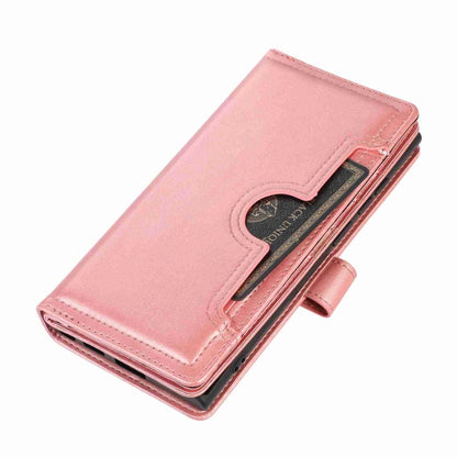 For Samsung Galaxy S24 Ultra 5G Wristband Card Slot Leather Phone Case(Rose Gold) - Galaxy S24 Ultra 5G Cases by PMC Jewellery | Online Shopping South Africa | PMC Jewellery | Buy Now Pay Later Mobicred