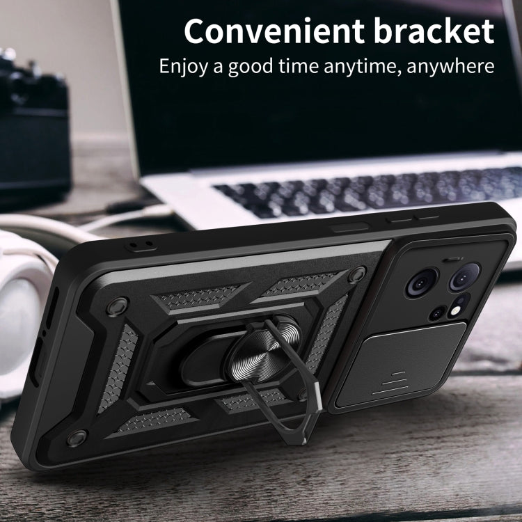 For Xiaomi Redmi K60 Ultra 5G Sliding Camera Cover Design TPU Hybrid PC Phone Case(Black) - Redmi K60 Ultra Cases by PMC TechLife | Online Shopping South Africa | PMC TechLife | Buy Now Pay Later Mobicred
