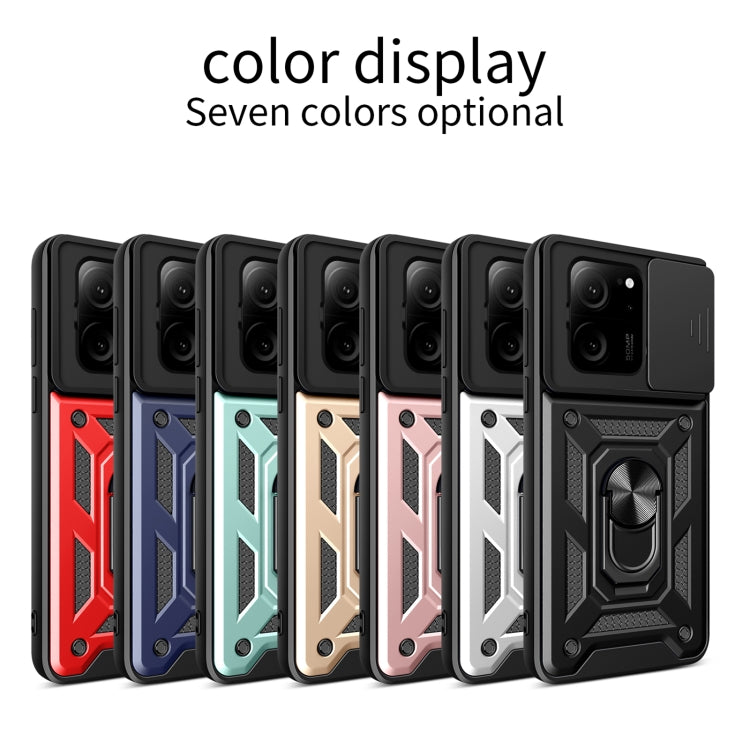 For Xiaomi 13T/13T Pro/Redmi K60 Ultra Sliding Camera Cover Design TPU Hybrid PC Phone Case(Silver) - free shipping - PMC TechLife - Order now!