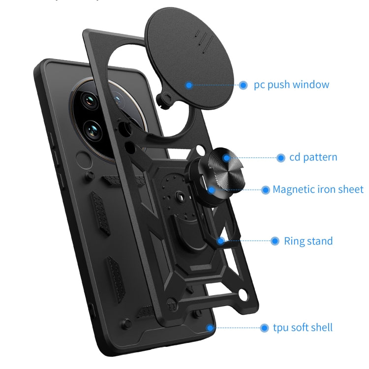 For Xiaomi 14 Ultra Sliding Camera Cover Design TPU Hybrid PC Phone Case(Mint Green) - 14 Ultra Cases by PMC TechLife | Online Shopping South Africa | PMC TechLife | Buy Now Pay Later Mobicred