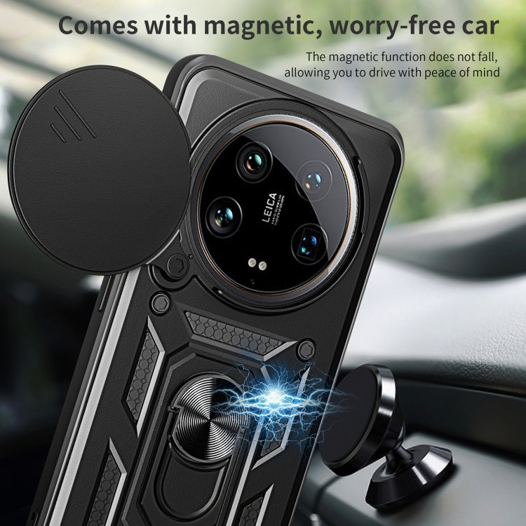 For Xiaomi 14 Ultra Sliding Camera Cover Design TPU Hybrid PC Phone Case(Red) - free shipping - PMC TechLife - Order now!