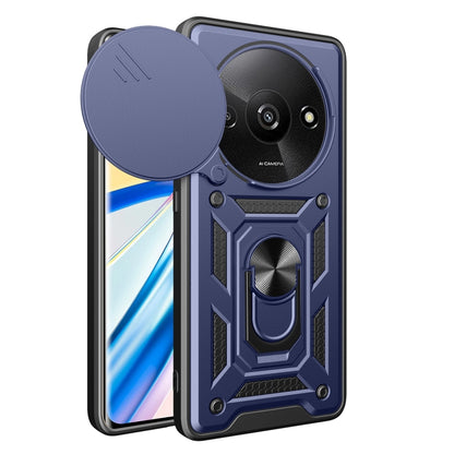 For Xiaomi Redmi A3 Sliding Camera Cover Design TPU Hybrid PC Phone Case(Blue) - Xiaomi Cases by PMC Jewellery | Online Shopping South Africa | PMC Jewellery | Buy Now Pay Later Mobicred