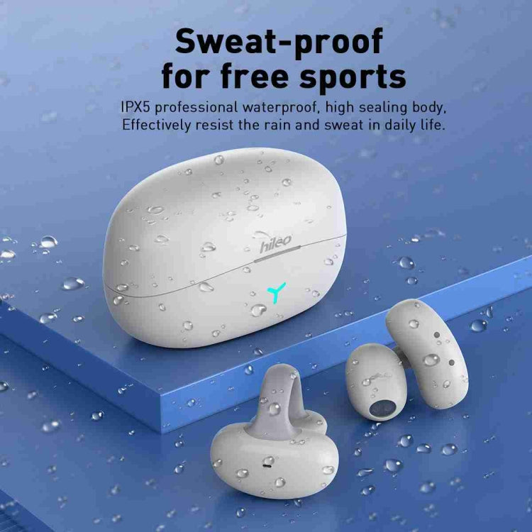 Hileo Hi82 TWS Wireless Bluetooth In-ear Sports Noise Reduction Earphone(White) - Sport Earphone by Hileo | Online Shopping South Africa | PMC Jewellery | Buy Now Pay Later Mobicred