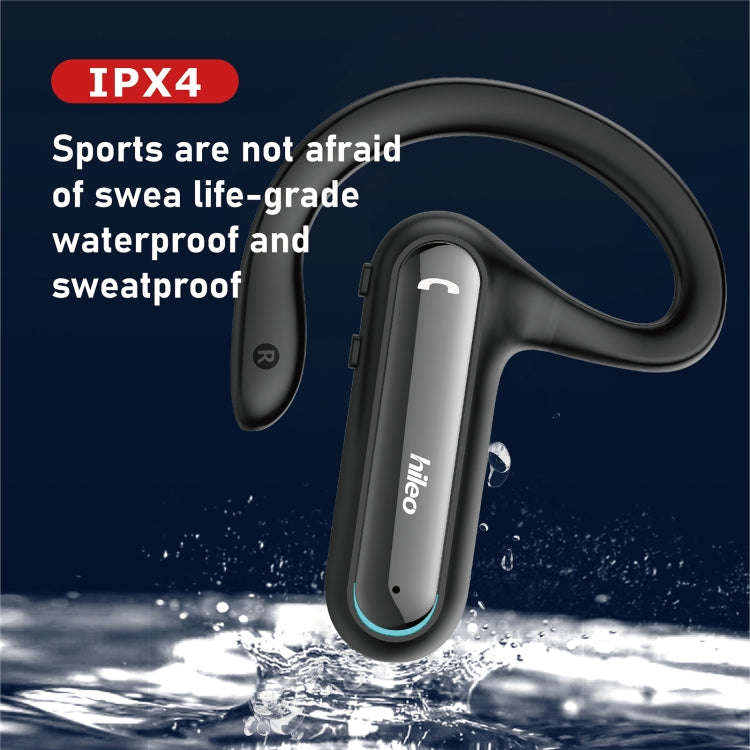 Hileo Hi90 TWS Wireless Bluetooth IPX4 Waterproof Earphone(Black) - Sport Earphone by Hileo | Online Shopping South Africa | PMC Jewellery | Buy Now Pay Later Mobicred