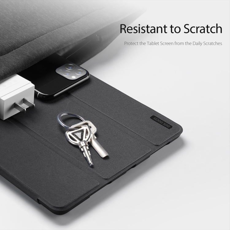 For Samsung Galaxy Tab S10 Ultra DUX DUCIS Domo Series Magnetic Flip Leather Tablet Case(Black) - free shipping - PMC Jewellery - Order now!