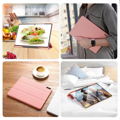 For Samsung Galaxy Tab S10 Ultra DUX DUCIS Domo Series Magnetic Flip Leather Tablet Case(Pink) - Other Galaxy Tab PC by DUX DUCIS | Online Shopping South Africa | PMC Jewellery | Buy Now Pay Later Mobicred