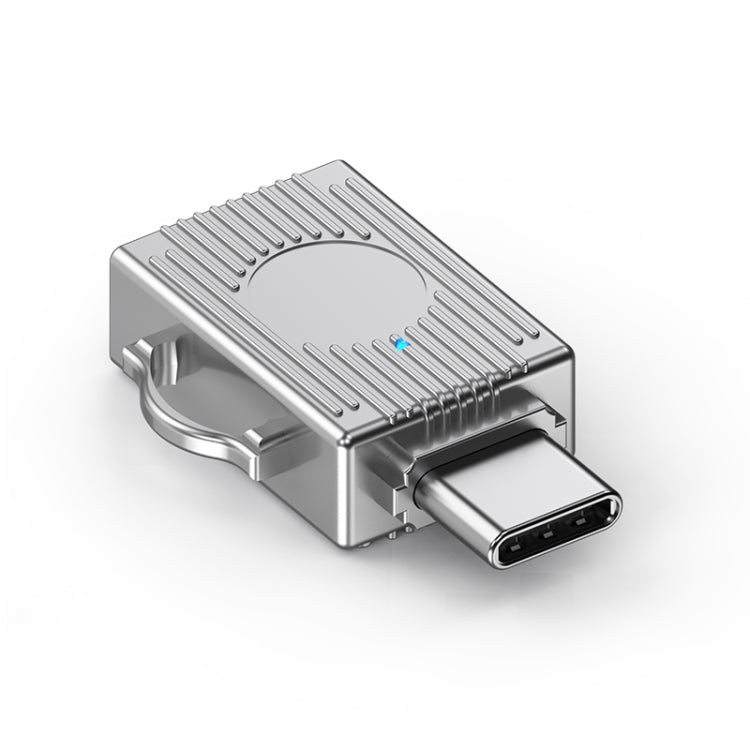 USB to USB-C / Type-C Multifunction Travel Case Shape Apapter(Silver) - free shipping - PMC Jewellery - Order now!