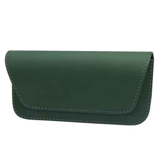 3064 Napa Texture Leather Car Glasses Storage Bag(Olive Green) - Sunglasses & Glasses Clips by PMC Jewellery | Online Shopping South Africa | PMC Jewellery | Buy Now Pay Later Mobicred