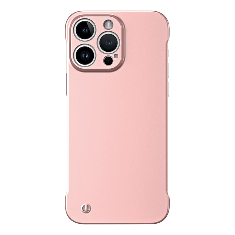 For iPhone 13 Pro Max Frameless Metallic Paint Hybrid PC Phone Case(Rose Gold) - iPhone 13 Pro Max Cases by PMC Jewellery | Online Shopping South Africa | PMC Jewellery | Buy Now Pay Later Mobicred