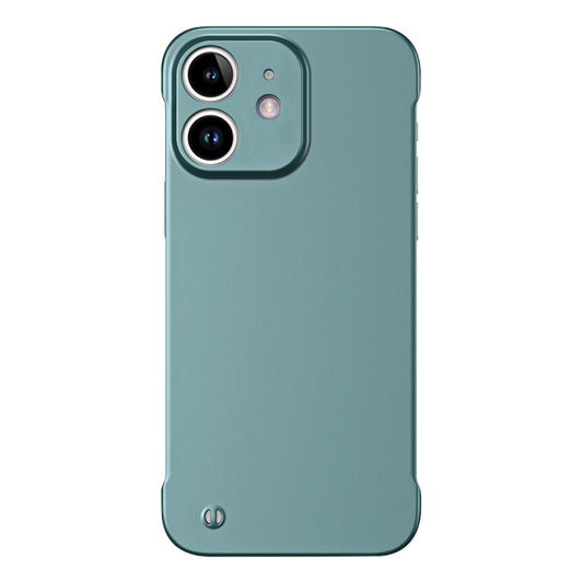 For iPhone 12 mini Frameless Metallic Paint Hybrid PC Phone Case(Green) - iPhone 12 mini Cases by PMC Jewellery | Online Shopping South Africa | PMC Jewellery | Buy Now Pay Later Mobicred