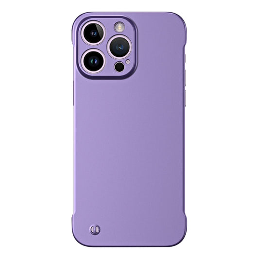 For iPhone 11 Pro Frameless Metallic Paint Hybrid PC Phone Case(Deep Purple) - iPhone 11 Pro Cases by PMC Jewellery | Online Shopping South Africa | PMC Jewellery | Buy Now Pay Later Mobicred