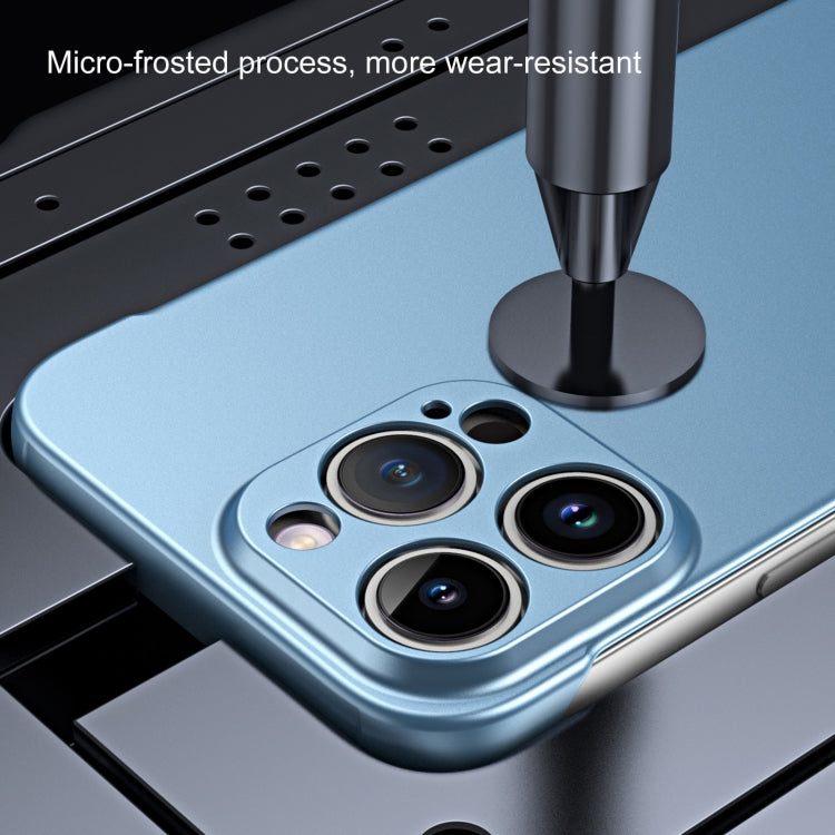 For iPhone 13 Pro Max Frameless Metallic Paint Hybrid PC Phone Case(Orange) - free shipping - PMC Jewellery - Order now!