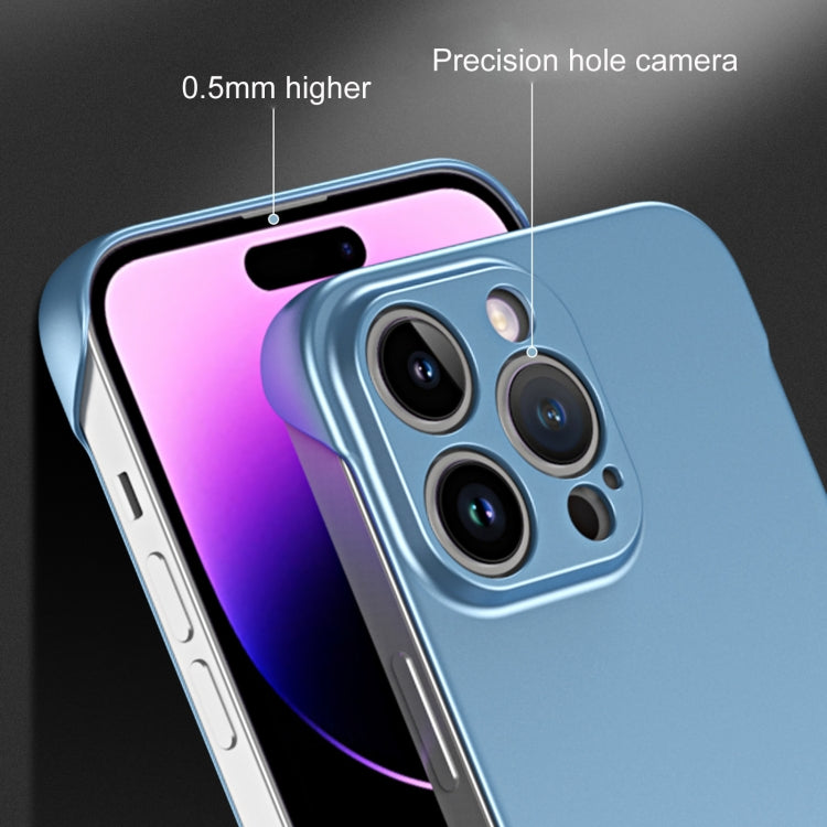 For iPhone 13 Pro Max Frameless Metallic Paint Hybrid PC Phone Case(Orange) - free shipping - PMC Jewellery - Order now!