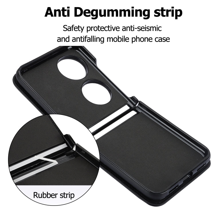 For Huawei P50 Pocket Rhombic Texture Card Bag Phone Case with Dual Lanyard(Black) - Huawei Cases by PMC TechLife | Online Shopping South Africa | PMC TechLife | Buy Now Pay Later Mobicred