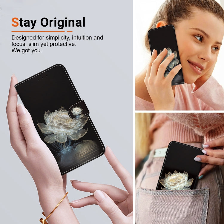 For Google Pixel 9 Crystal Texture Colored Drawing Leather Phone Case(Crystal Peony) - Google Cases by PMC Jewellery | Online Shopping South Africa | PMC Jewellery | Buy Now Pay Later Mobicred