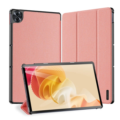 For Realme Pad 2 11.5 DUX DUCIS Domo Series Magnetic Flip Leather Tablet Case(Pink) - Realme by DUX DUCIS | Online Shopping South Africa | PMC Jewellery | Buy Now Pay Later Mobicred